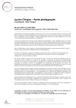 Lucien Clergue – Poète Photographe Commissaire : Anne Clergue