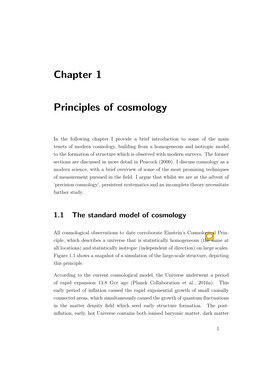 Chapter 1 Principles of Cosmology