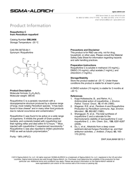 Roquefortine C (SML0406)