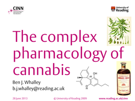 The Complex Pharmacology of Cannabis Ben J