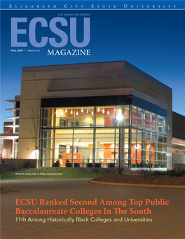 ECSU Ranked Second Among Top Public Baccalaureate Colleges in E