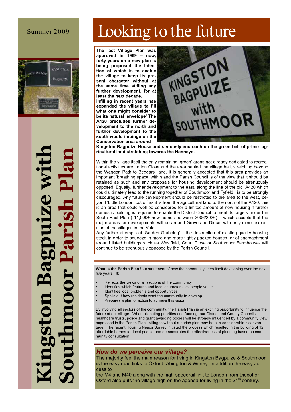 Kingston Bagpuize with Southmoor Parish Plan