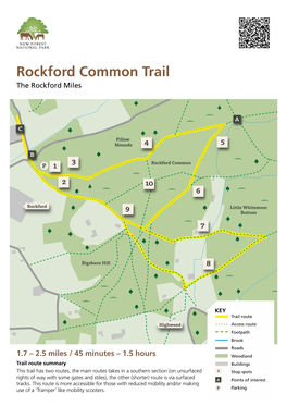 Rockford Common Trail the Rockford Miles