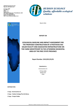 Ecological Fauna & Flora Habitat Survey.Pdf