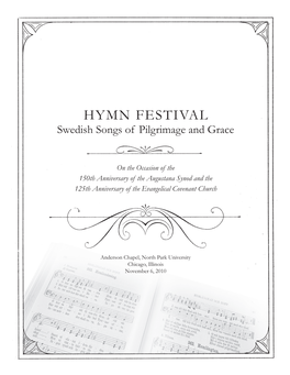 HYMN FESTIVAL Swedish Songs of Pilgrimage and Grace