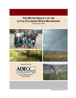 THE WATER QUALITY of the LITTLE COLORADO RIVER WATERSHED Fiscal Year 2007