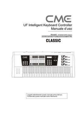 UF Intelligent Keyboard Controller Manuale D'uso