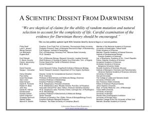 Scientists Dissent List