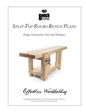 Split-Top Roubo Bench Plans