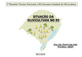 Situação Da Olivicultura No Rs