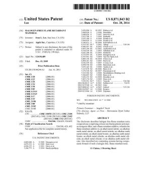 (12) United States Patent (10) Patent No.: US 8,871,843 B2 Lee (45) Date of Patent: Oct