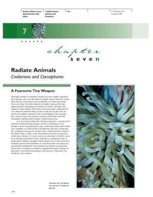Chapter Seven Radiate Animals Cnidarians and Ctenophores