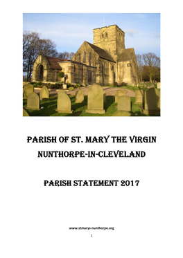Parish of St. Mary the Virgin Nunthorpe-In-Cleveland