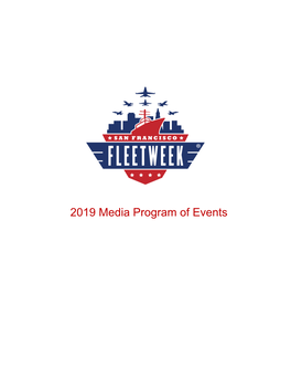2019 Media Program of Events