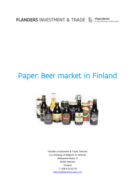 Beer Market in Finland