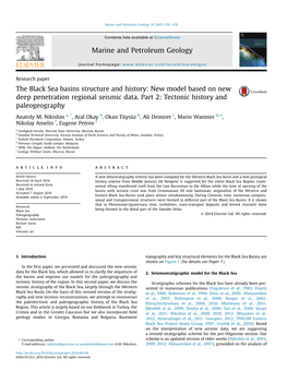 The Black Sea Basins Structure and History: New Model Based on New Deep Penetration Regional Seismic Data