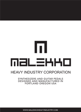 Synthesizers and Guitar Pedals Designed and Manufactured in Portland Oregon Usa