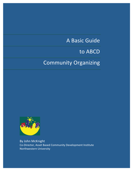 A Basic Guide to ABCD Community Organizing