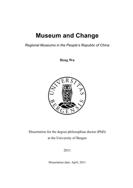 Museum and Change