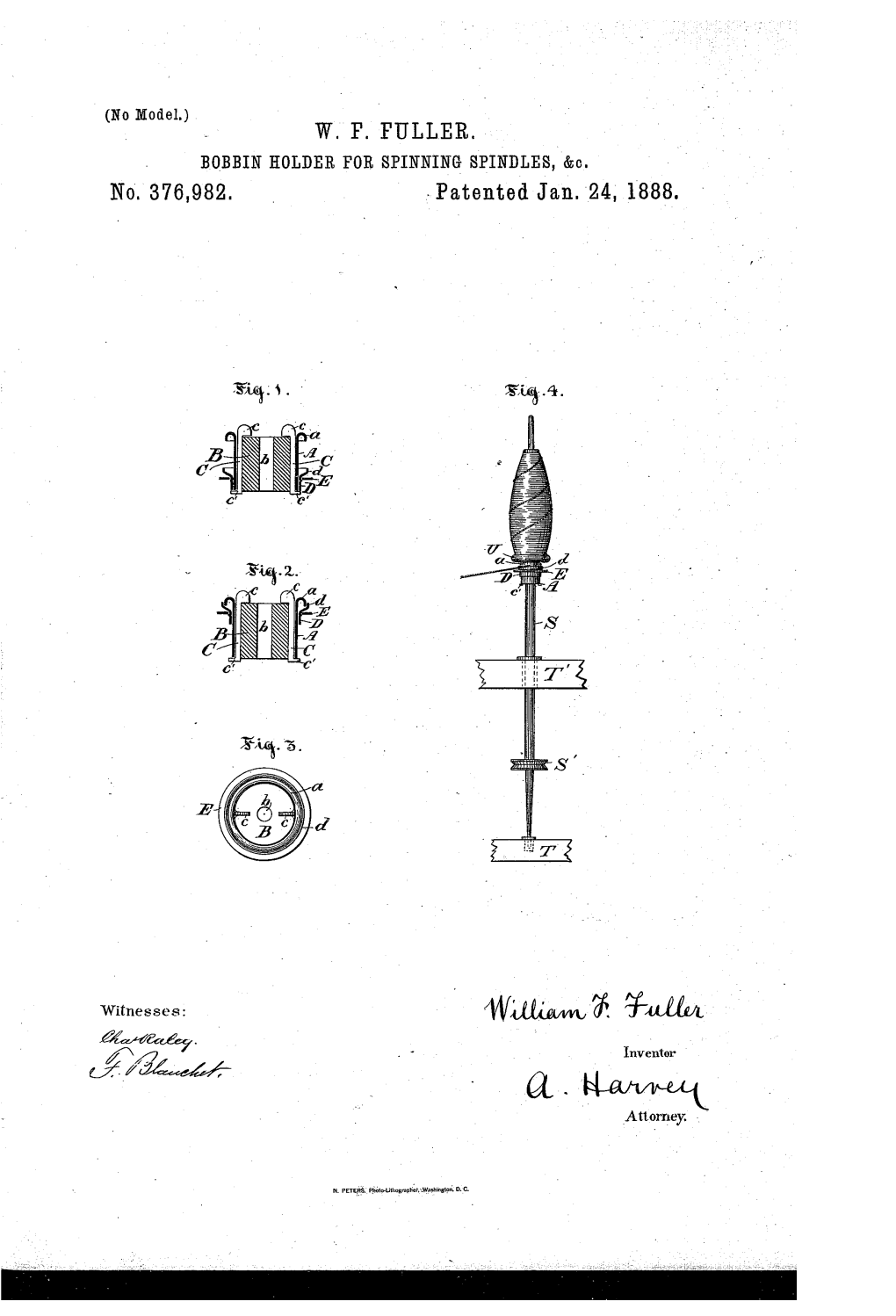 BOBBIN HOLDER for SPINNING Spindles, &C