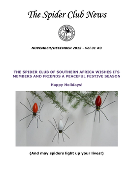 The Spider Club News