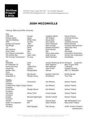 Josh Mcconville