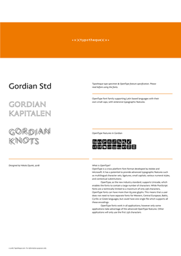 Typotheque Gordian Font Family