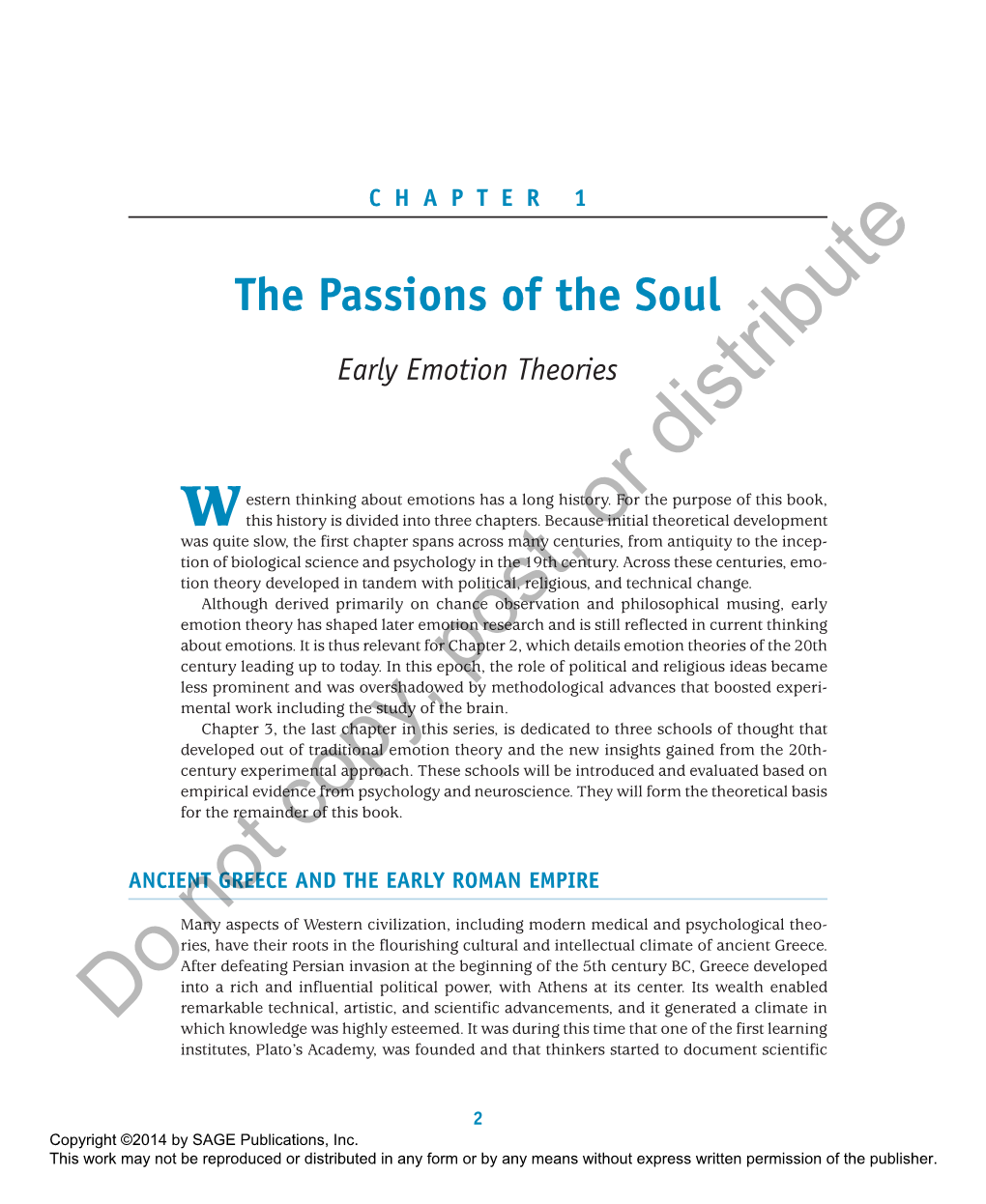 The Passions of the Soul