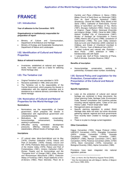 Periodic Reporting Cycle 1, Section I