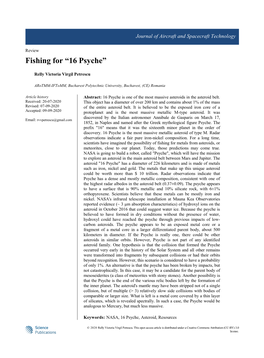 Fishing for “16 Psyche”