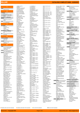 M-Live Catalogo Completo Midi - 22/09/2021