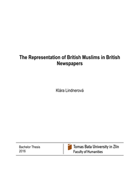 The Representation of British Muslims in British Newspapers