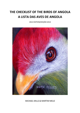 The Checklist of the Birds of Angola a Lista Das Aves De Angola