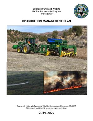 Distribution Management Plan 2019-2029