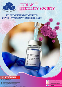 Ifs Recommendations for Covid 19 Vaccination Before Art