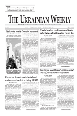 The Ukrainian Weekly 2007, No.17