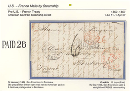France Mails by Steamship