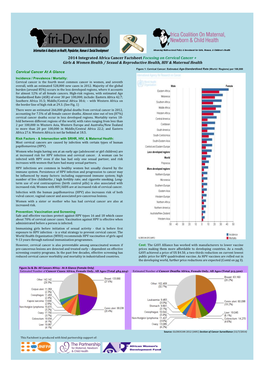 2014 Integrated Africa Cancer Factsheet-Cervical+SRHR, HIV