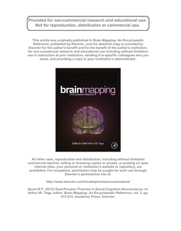 Dual-Process Theories in Social Cognitive Neuroscience