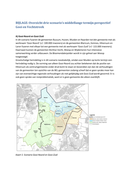 Overzicht Drie Scenario's Middellange Termijn Perspectief Gooi En