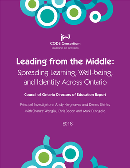 Leading from the Middle: Spreading Learning, Well-Being, and Identity Across Ontario
