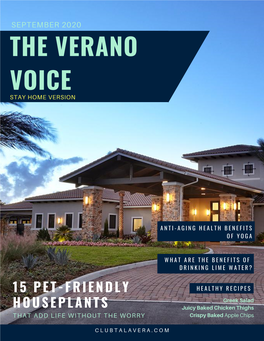 The Verano Voice Stay Home Version