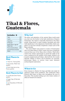 Tikal & Flores, Guatemala