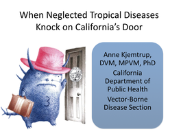 When Neglected Tropical Diseases Knock on California's Door
