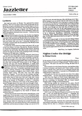Jazzletter 93023 November 1984- Vol