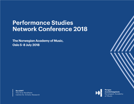 Performance Studies Network Conference 2018