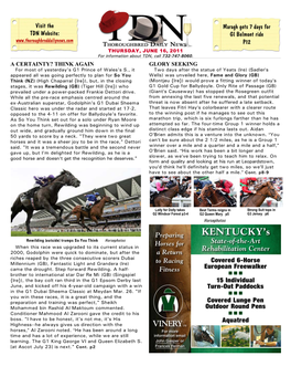 Visit the TDN Website: Maragh Gets 7 Days for GI Belmont Ride