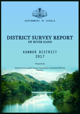 District Survey Report of River Sand Kannur District