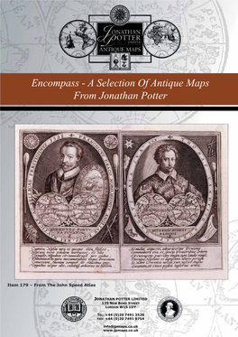 Encompassencompassencompass - A-A a Selectionselection Selection Ofofof Antique Antiqueantique Maps Mapsmaps Fromfromfrom Jonathanjonathan Jonathan Potterpotter