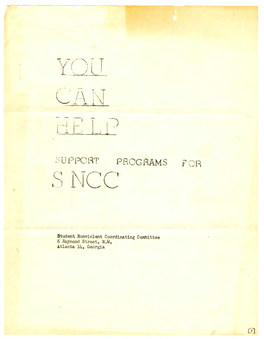 SNCC Correspondence, Memos, Reports, and Other Materials, 1963